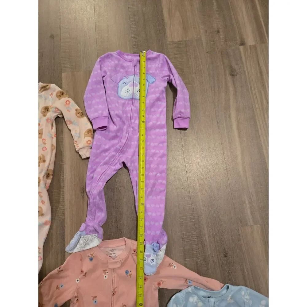 Carters Infant Baby Girl Sleepwear Footie Pajamas One-Piece Lot 24 Months Lot 5